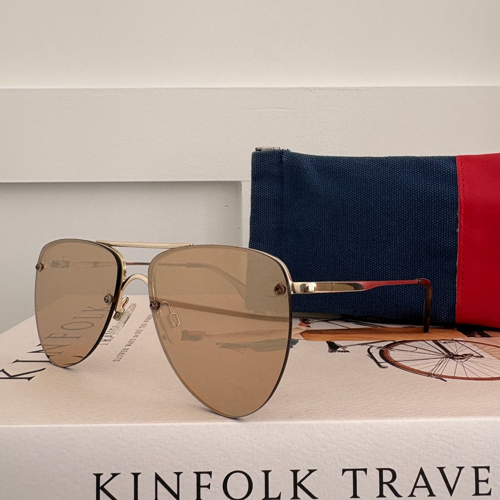 Le Specs Mirrored Aviator Sunglasses